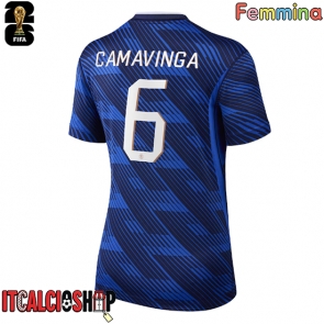 Francia Eduardo Camavinga #6 Prima Maglia Femmina Mondiali 2026 Manica Corta
